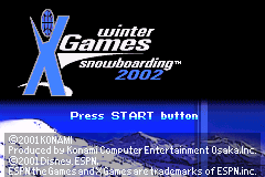 ESPN冬季运动会-滑雪板2002 ESPN Winter X-Games Snowboarding 2002(JP)(Konami)(32Mb)